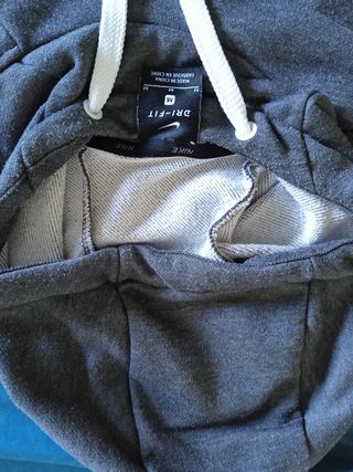 Sudadera Nike Gris con Capucha