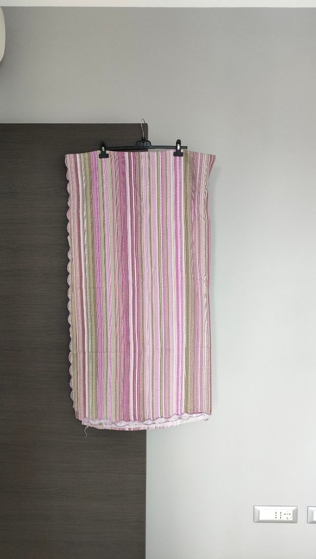 Coprispalle matrimoniale rigato