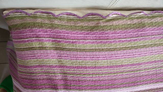 Coprispalle matrimoniale rigato