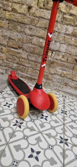 Patinete infantil 3 ruedas rojo