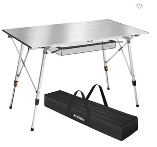 Tavolo da campeggio pieghevole portatile in alluminio