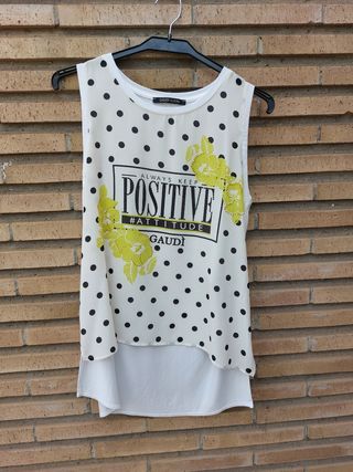 Camiseta sin mangas GAUDI JEANS lunares