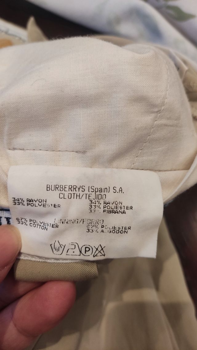 Pantalón Burberry Beige Hombre