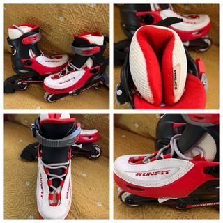 Patines y protecciones  bob esponja
patines rojos 