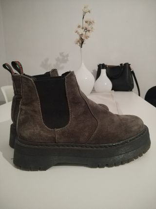 Botines Brownie Marrones/Grises