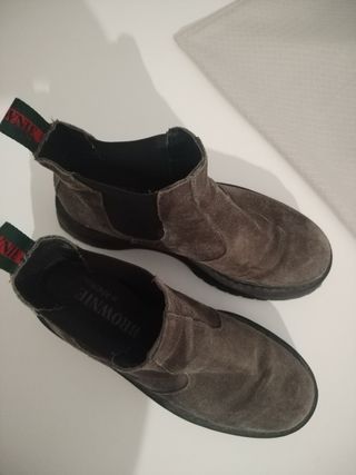 Botines Brownie Marrones/Grises