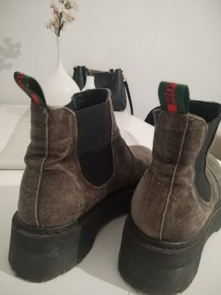 Botines Brownie Marrones/Grises
