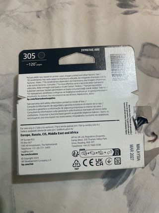 Cartucho Tinta HP 305 Negro