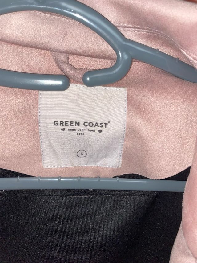 Chaqueta ante rosa palo Green Coast Talla L