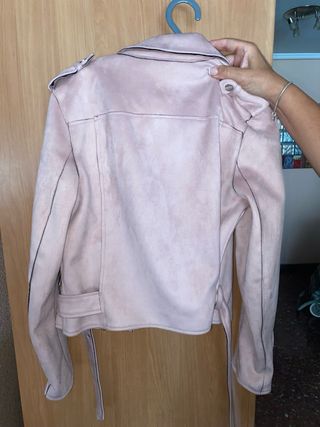 Chaqueta ante rosa palo Green Coast Talla L