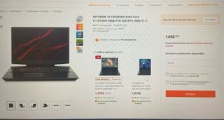 HP OMEN 17-CB1003NS i7/16GB/1TB SSD/RTX 2060