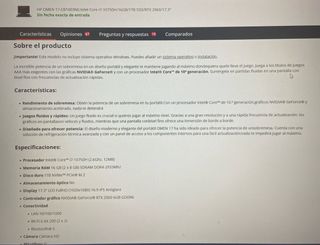 HP OMEN 17-CB1003NS i7/16GB/1TB SSD/RTX 2060