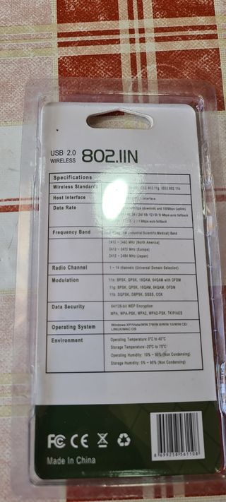 Adaptador Wireless USB 2.0 802.11n 600Mbps