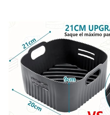 Moldes Silicona Freidora Aire Gris