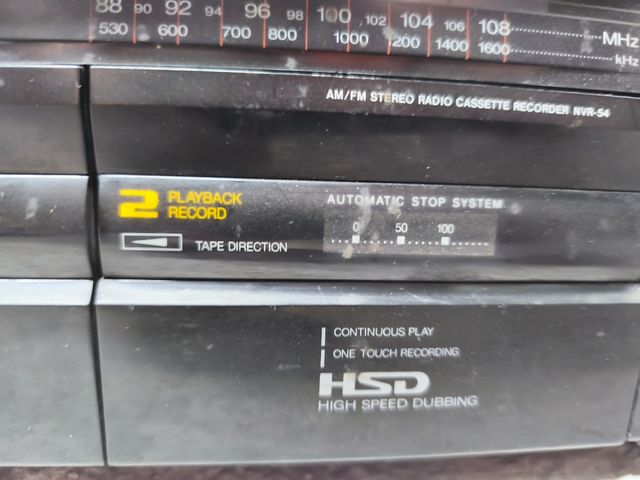 Doble casete + radio AM/FM – modelo NVR-54