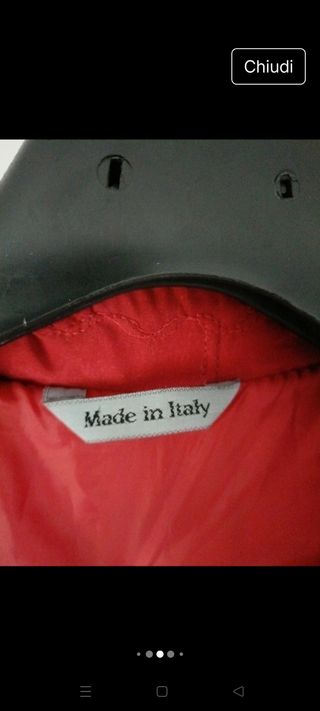 Giacca trapuntata vintage rossa