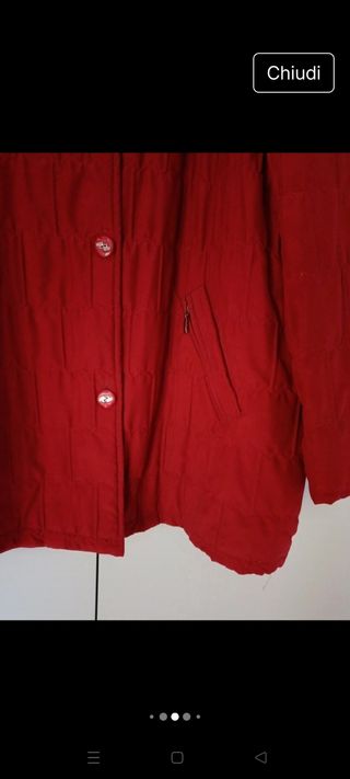 Giacca trapuntata vintage rossa
