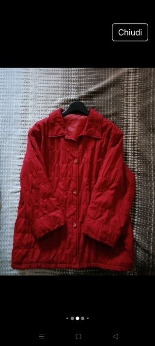Giacca trapuntata vintage rossa