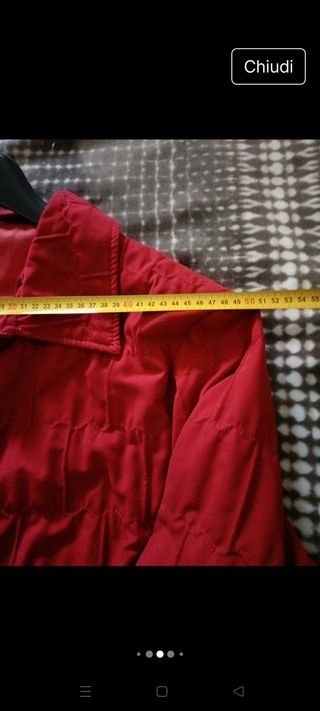 Giacca trapuntata vintage rossa