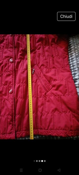 Giacca trapuntata vintage rossa