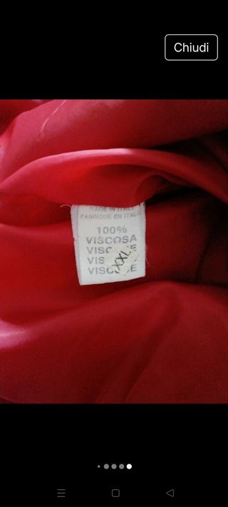 Giacca trapuntata vintage rossa