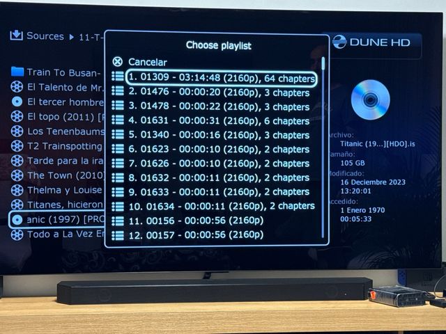 Reproductor Multimedia Dune HD Solo Lite