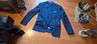 Traje Zara Azul Marino