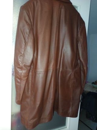 Chaqueta de piel Europa Piel marrón hombre
