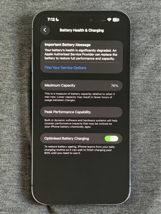 iPhone 14 Pro Max 128GB Morado - Batería 76%