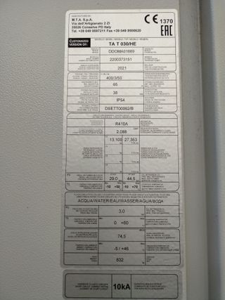 Grupo refrigerador MTA TAE TA T030/HE