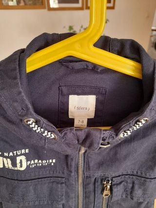 Parka Negra 7/8 años