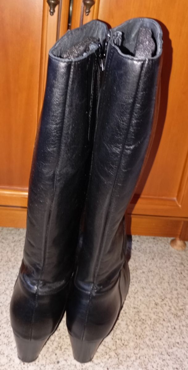 Botas de piel negras talla 38