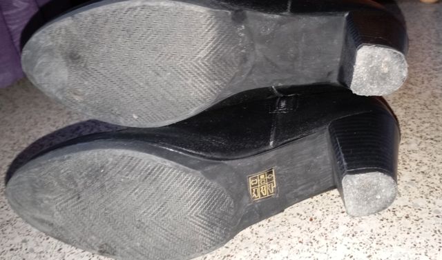 Botas de piel negras talla 38
