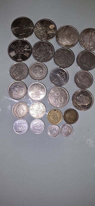 Lote de monedas antiguas españolas
