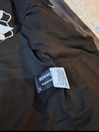 Cazadora Biker de Piel Redskins Negra