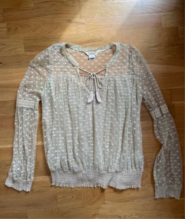 Blusa Ralph Lauren Beige