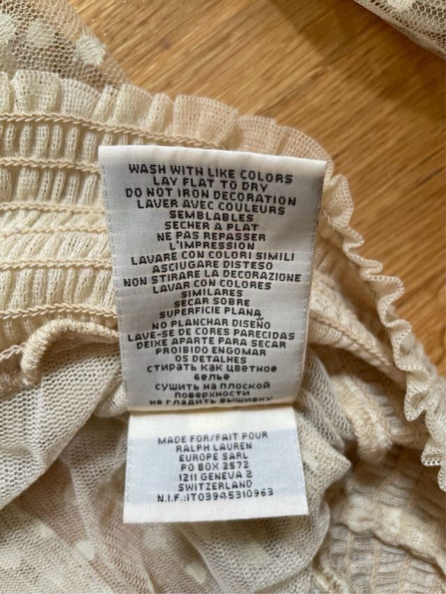 Blusa Ralph Lauren Beige