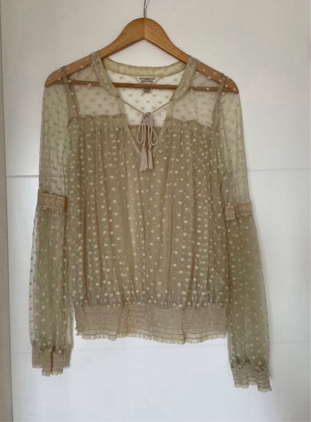 Blusa Ralph Lauren Beige