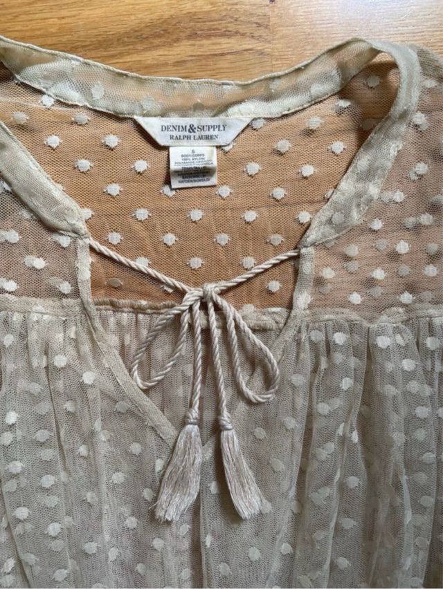 Blusa Ralph Lauren Beige
