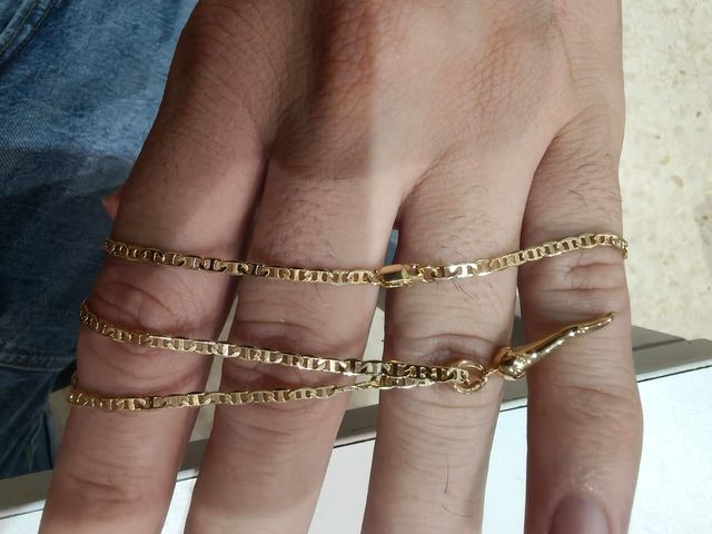 Cadena y Colgante Oro 18k 45cm 4,19g