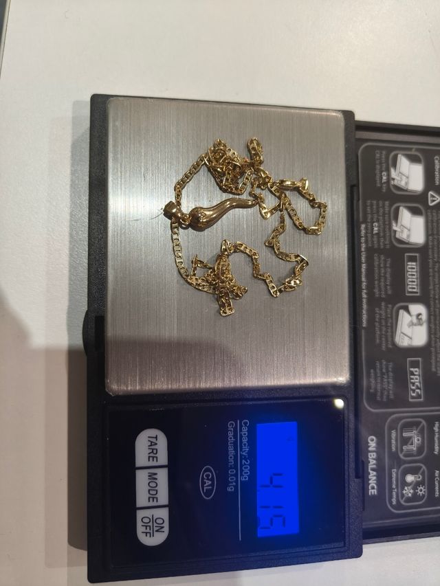 Cadena y Colgante Oro 18k 45cm 4,19g