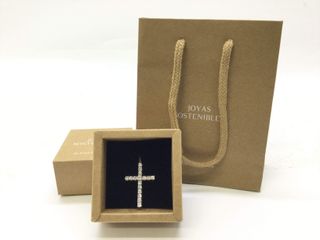 crucifijo oro 18k con piedra con diamante