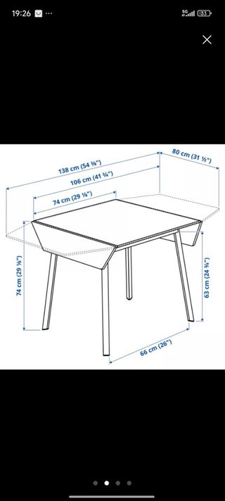 Mesa extensible Ikea PS 2012