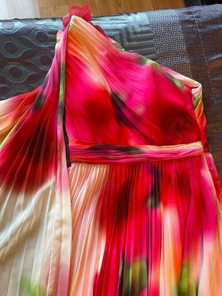 Vestido de fiesta largo multicolor