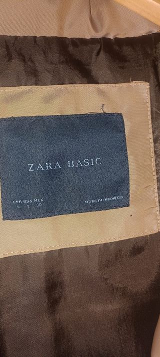 Abrigo camel Zara Talla L