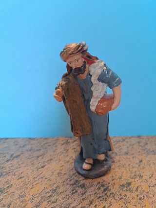 Figura Belén de pastor con saco