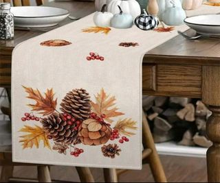 Runner Tavola 33x90cm Motivo Autunnale von pigne 
