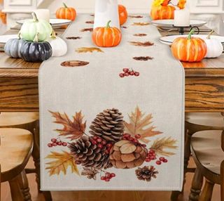 Runner Tavola 33x90cm Motivo Autunnale von pigne 