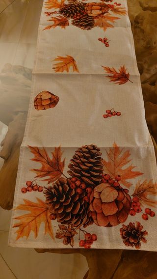 Runner Tavola 33x90cm Motivo Autunnale von pigne 