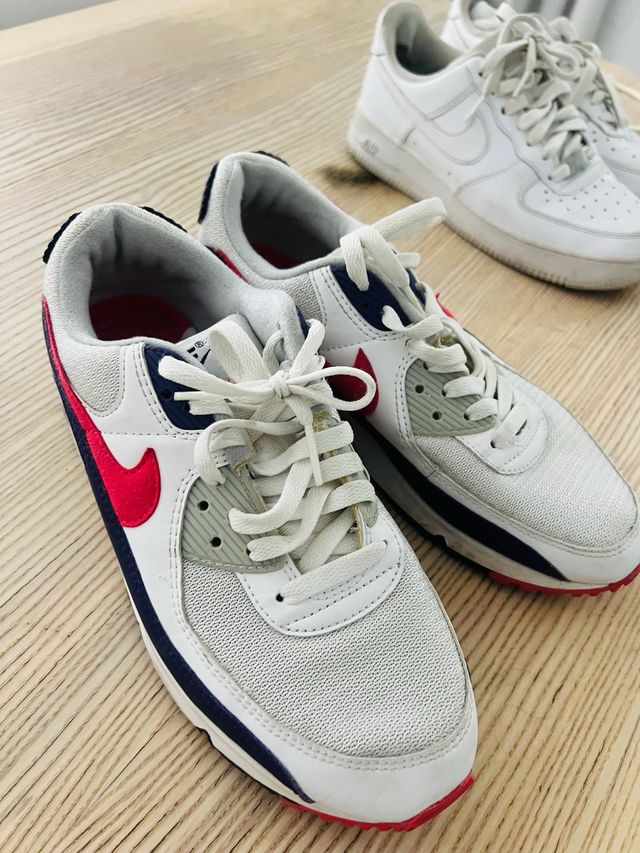 Nike Air Max 90 Blancas y Rojas